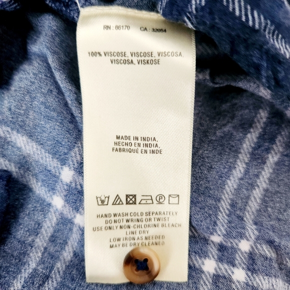 Anthropologie Akemi Kin Embellished Flannel Shirt - Picture 7 of 8